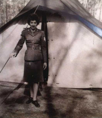 Liz Crossley at a field camp